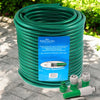 50m Garden Hose Pipe + 5pc Fittings 164ft Reinforced Braided Watering Hosepipe