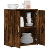 Smoked Oak Engineered Wood Sideboard - Modern Storage Cupboard/Highboard G6B8