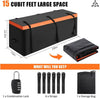 15 cu ft Hitch Cargo Carrier Bag Waterproof Rear Luggage Storage w/Lock Car SUV