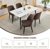 2-Pack Ergonomic Upholstered Dining Chair, Modern Wood Frame, 250 lb Load