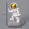 Space Themed Astronaut Home Decor Weighted Bookends Set / Stationary Pen Holders