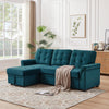 3 Seater Sofa Bed Corner Couch Sectional Settee Sleep Reversible Storage Chaise