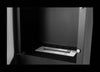 Koza Freestanding Biofireplace – Black Matte with Glass, Indoor - Garden - Patio
