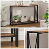 2 Tier Narrow Console Table, Behind Sofa Table for Living Room Hallway Office