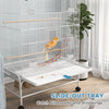 Budgie Cage, Bird Cage w/ Stand, Toys, Accessories, for Canaries, Finches
