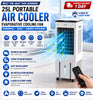 Portable Air Conditioner 25L Evaporative Cooler 1700CFM Ice Packs 60° Timer
