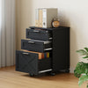 Mobile Filing Cabinet, File Cabinet with 3 Drawers Lockable Documents Storage