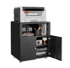 Metal Printer Cabinet with Storage,3D Printer Stand,Rolling File Storage Unit