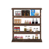 Wall Hanging Wood Spice Holder 4 Tier Vertical Kitchen Rack Spice Storage Shelf