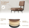 2pcs Counter Height Bar Stool Faux Leather Upholstered Barstools with Backrest🔥