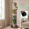 Rolling Round Display Rack with 16-Color LED Lights