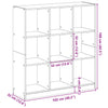 Bookcase Sonoma Oak 102x32x108 Engineered Wood N5N8