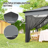 3 x 3(m) Pop Up Gazebo Party Tent with Netting, Height Adjustable