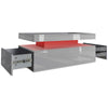 High Gloss LED Coffee Table With Storage 2 Drawers Modern Living Room Furniture