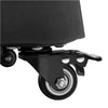 Wheeled 25kg Self-weight Patio Umbrella Base, Heavy-Duty Resin Base Stand Black