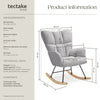 Relax Rocking Chair Armchair Nursery Nursing Seat Wooden Runners Thick Padding