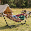 Mondeer 2 Person Hammock w/ Stand Bohemian Style Portable Garden Double Hammock