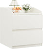 Modern Nightstand with 2 Drawer Bed Side End Table for Bedroom Living Room