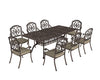 Vintage Garden Dining Set Cast Aluminium Patio Furniture 8 Seater Chairs Table