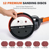 ZELCAN Electric Drywall Sander 850W with Vacuum System LED Light Sanding Discs