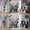 Modern Side Sofa Couch Small End Table Rustic Coffee Narrow Slim Furniture Unit