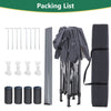 Pop Up Gazebo 3X3M Awning Canopy Party Tent Marquee 4 Sides Garden Outdoor Grey