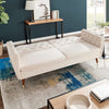3 Seater Velvet Sofa Bed Click Clack 5 Colour Luxury Button Tufted Sleeper Couch