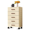 5-Tier Rolling Storage Cart with Drawers,Multi-Purpose Storage Cabinet for Toys