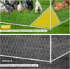 Large Metal Chicken Coop Chicken Run with Waterproof and Anti-UV Cover 3X4X2M