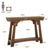 105cm Console Table, 2-Tier Farmhouse Wood Entryway Sofa Table for Living Room