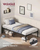 Double Bed Frame Industrial Metal Platform Bed with Headboard and Footboard