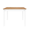 Corona Dining Table & 4 Chairs White Budget Set Solid Wood Mexican Pine Wooden
