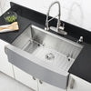 30/33inch Apron Front Sink Single Bowl Kitchen Sink 16 Gauge Stainless Steel