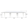 3*9m 7-Sided Iron PE Cloth Spiral Pipe Pergola