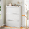 Shoe Storage Cabinet with 3/2 Flip Drawers for Hallway w/ Adjustable Shelves