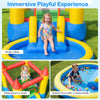 Inflatable Bounce House Kids Wet Dry Water Park with Splash Pool