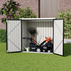 3 5 Bikes Parking Garden Storage Sheds Outdoor Metal Pent Roof with Bike Lanes A