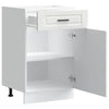 Kitchen Base Cabinet Porto White Engineered Wood