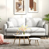 Home Sofa Modern Loveseat 2 Seater Couch Upholstered Sofa with Armrest & Pillows