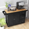 Kitchen Storage Trolley Cart Wheeled Island Shelves Cupboard