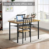 5PCS Dining Table Set Kitchen Table and Chair for 4 w/ Storage Rack Dining Room
