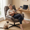 Accent Chair with 360 Swivel Dark Brown