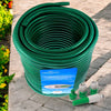 50m Garden Hose Pipe + 5pc Fittings 164ft Reinforced Braided Watering Hosepipe