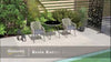 4 Seater Garden Dining Set, Rattan Garden Furniture with Cushions, Light Brown