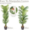 Artificial Areca Palm Tree Natural Looking Faux Plant in Pot 2ft 3ft 4ft 5ft 6ft