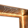 Fiesta Wooden Bar Table Unit In Rustic Oak With LED Lights