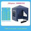 2mx2m Pop Up Gazebo Party Tent Canopy Marquee with Storage Bag Blue