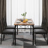 5-Pcs Dining Table Set w/ 4 Upholstered Chairs,Space-Saving Compact Design for 4