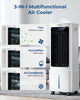 LEENON 9L Portable Air Conditioner, Air Cooler Fan with 3 Speeds Quiet Cooling