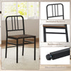 Industrial Space-saving Dinette Furniture 5 Piece Dining Table Set-Coffee
